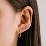 Evie Silver Hoop Earrings