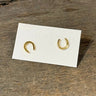 Gold Horseshoe Earrings