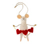 Lovely Hearts Mouse Ornament
