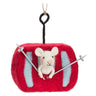 Ski Mouse in Gondola Ornament