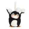 Penguin with Snowballs Ornament