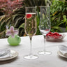 Etched Star Champagne Glasses