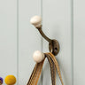 Ceramic White Ends Double Hook