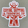 Cowboy Up Sticker