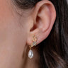 Hibiscus & Pearl Earrings