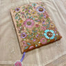Floral Embroidered Velvet Journal