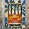 Sardine Can Illustration Metal Sign