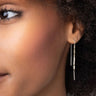 Pewter Miyuki Thread Earrings