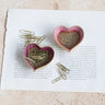 Crackle Finish Heart Dish