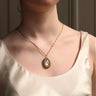 Pressed Forget Me Not Locket