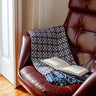 Manta Blue & Bordeaux Merino Wool lanket