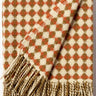 Bronze & Terracotta Tile Merino Wool Blanket