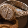Silver Cross Signet Ring