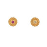 Day's Eye Flower Stud Earrings
