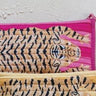 Hot Pink Tiger Striped Pouch