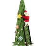 Felt Santa Mouse Climbing Christmas Tree