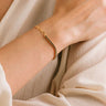 Emerald & Paperclip Tennis Bracelet