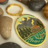 Mountain And Cabin Keychain