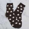 Mocha Polka Dot Socks