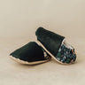 Forest Green Floral Slippers 6-9months