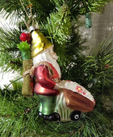 Santa Gnome Ornament