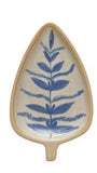 Hand-Painted Leaf Dish, Each trinket dish is hand-painted and as such may vary slightly. The leaf dish can be used as a spice bowl, key dish or even to hold your jewelry.