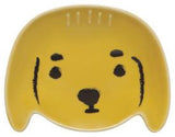 yellow dog face ceramic mini dish