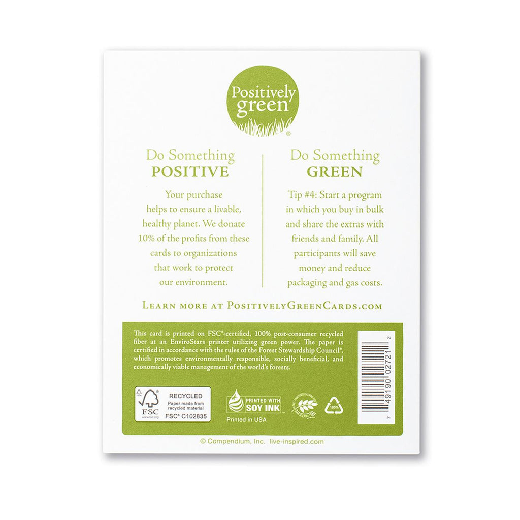 positively green line of greeting cards Calgary