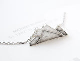 mount rundle sterling silver necklace, handmade in calgary