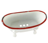 Red Bath Tub Soap Dish