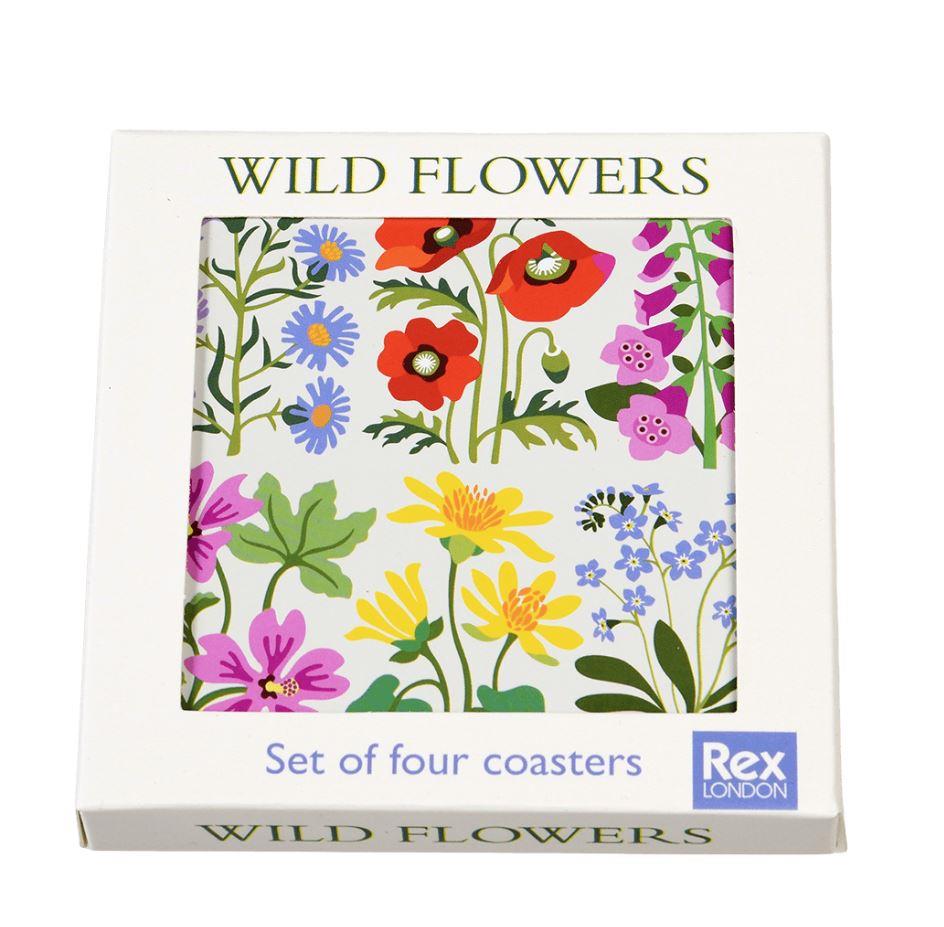 Wild Flower Coasters (Set of 4) in Box 