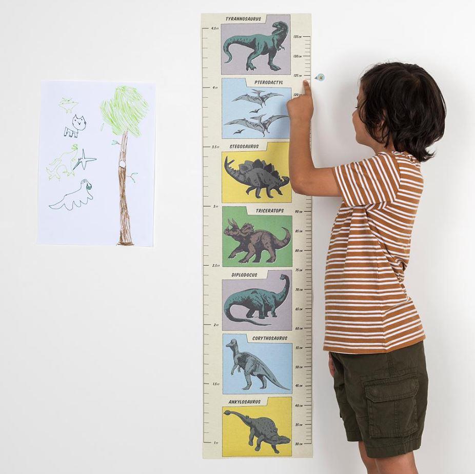 Prehistoric Land Height Chart is the Perfect Addition to Every Dino Loving Kid's Room!