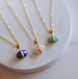 gemstone necklaces oh so lovely. 