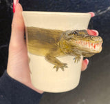 Alligator Hand Painted Mug