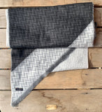 Diagonal Cut Grey Scarf