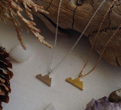 Mini Mountain Necklace - Sterling Silver