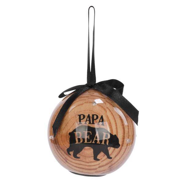 Papa Bear Christmas Bulb Ornament