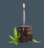 lit faux joint birthday candles