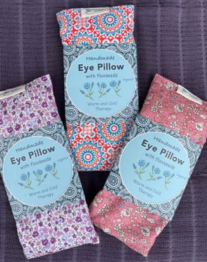 Flaxseed Eye Pillow - Purple Floral