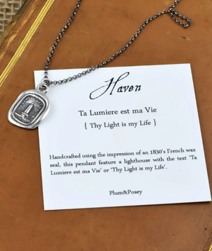 Haven Lighthouse - Wax Seal Necklace