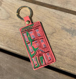 Coral New Home Keychain