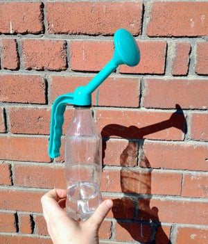 Blue Watering "Can" Converter for Water Bottle