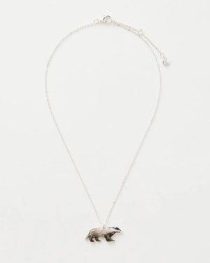 Badger Enamel Necklace
