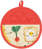 The Funny Foods Potholder/Trivet is adorable and quirky. A great addition to any home that has a good sense of humor.