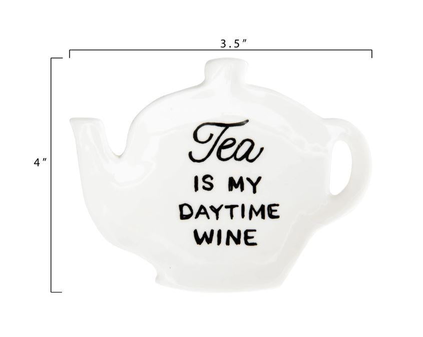 Teapot Tea Bag Holder, a perfect gift for the avid tea drinker, no matter their style or mood their is a tea inspired saying for everyone. Choose from one of these 6 sayings for the perfect tea bag holder.