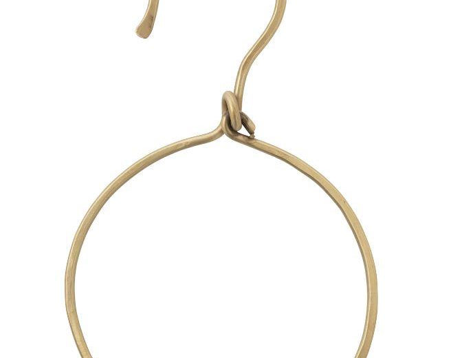 Brass Hanging Hook, Keep yourself organized and show off your tea towels, scarfs, or hand towels with this Golden Brass Hook 