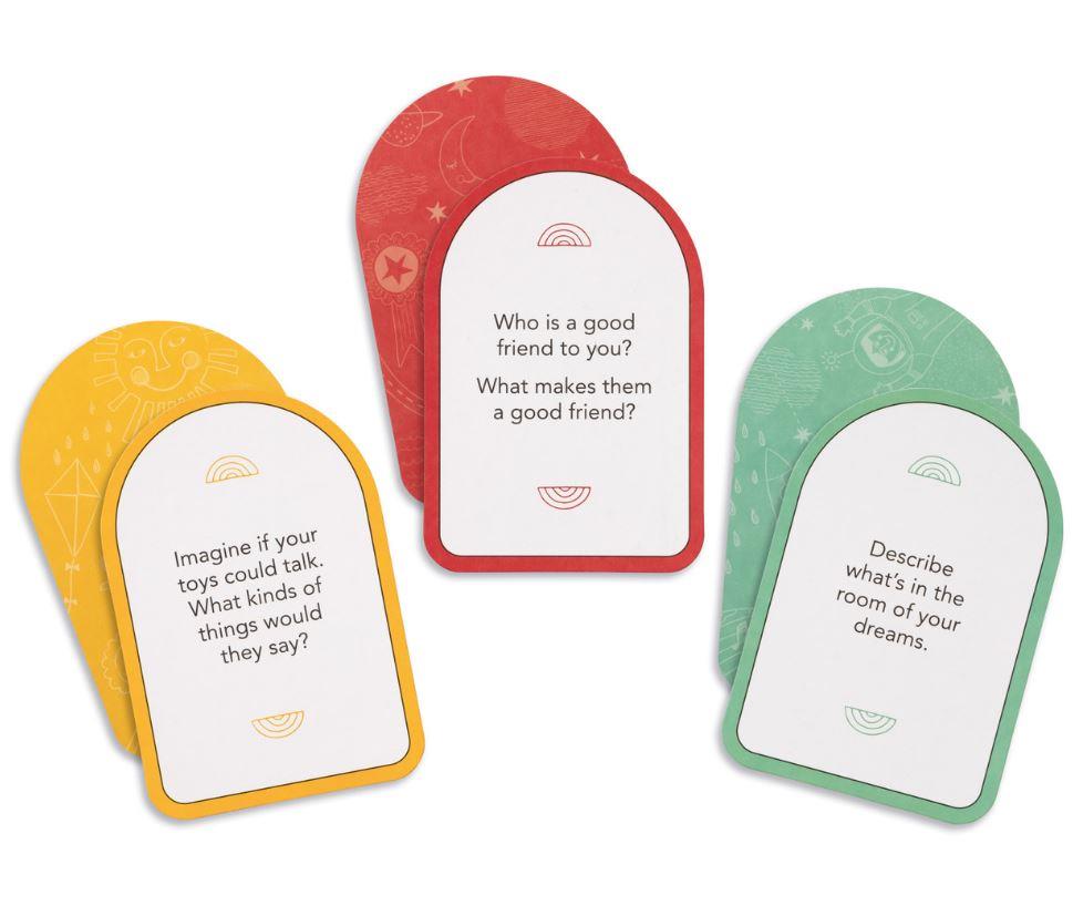 Open Up a Conversation Card Deck great for parents and children during family time or long road trips.