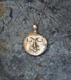 All That Ever Was Bronze Moon Necklace