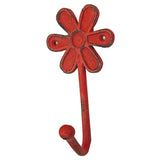 a Red Flower Hook made of cast iron