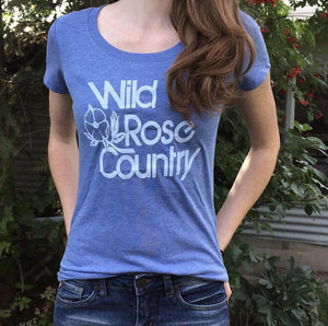 Wild Rose Country Alberta Shirt - Light Blue